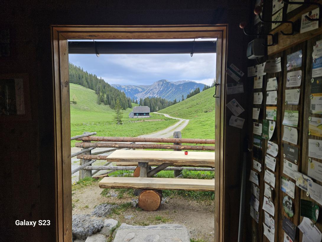 Ausblick Hütte